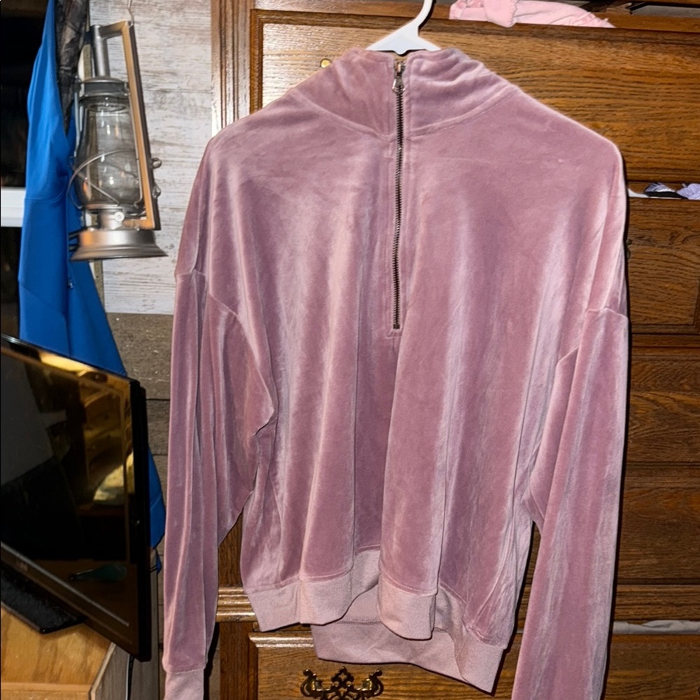Avia Pink Oversized Long Sleeve Hoodie